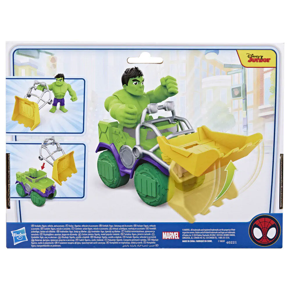 Marvel Spidey and His Amazing Friends Set camion de demolare + figurină Hulk poza produsului