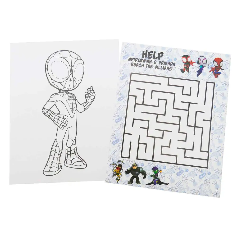 Marvel Spidey carte de colorat cu creioane și gume de șters poza produsului