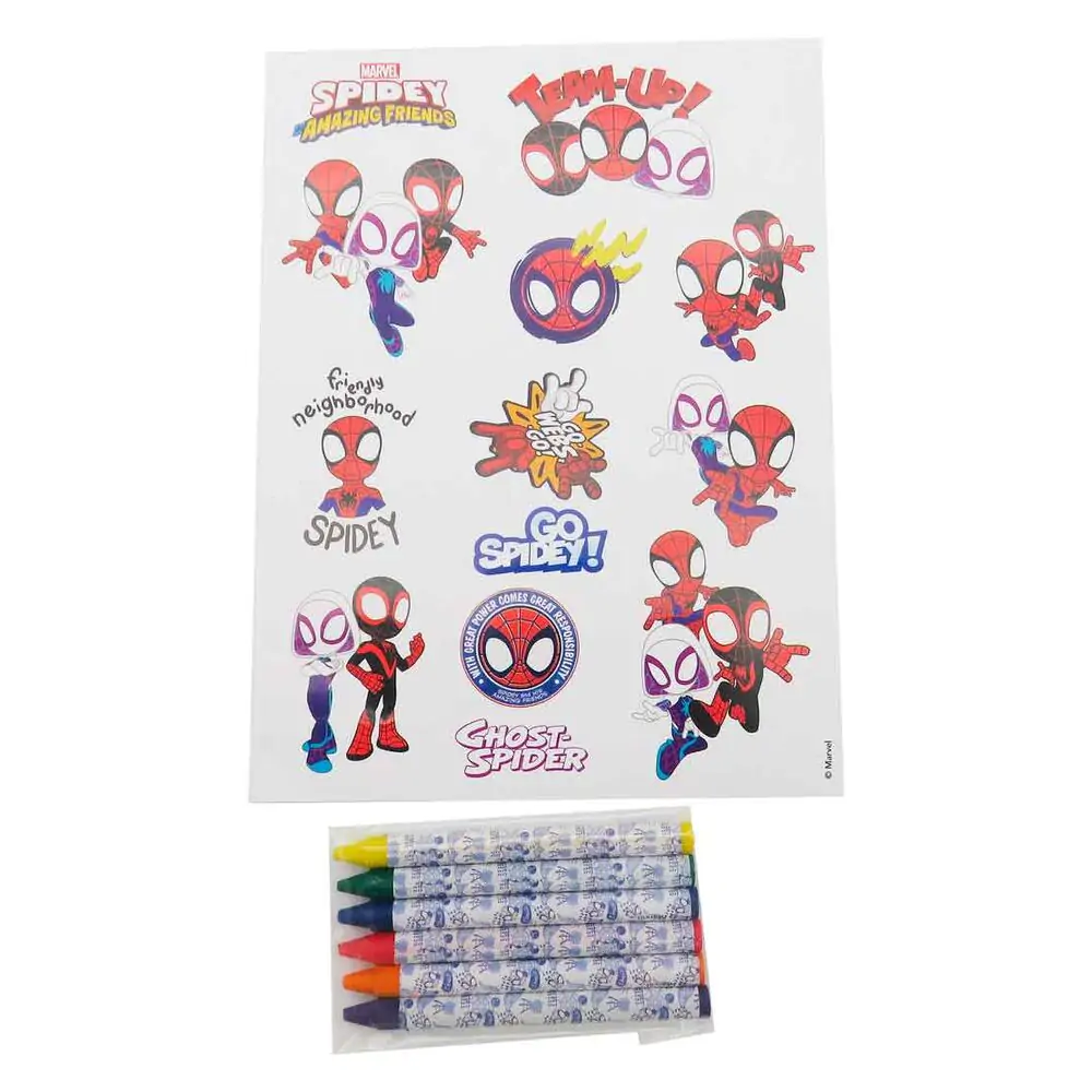 Marvel Spidey carte de colorat cu creioane și gume de șters poza produsului