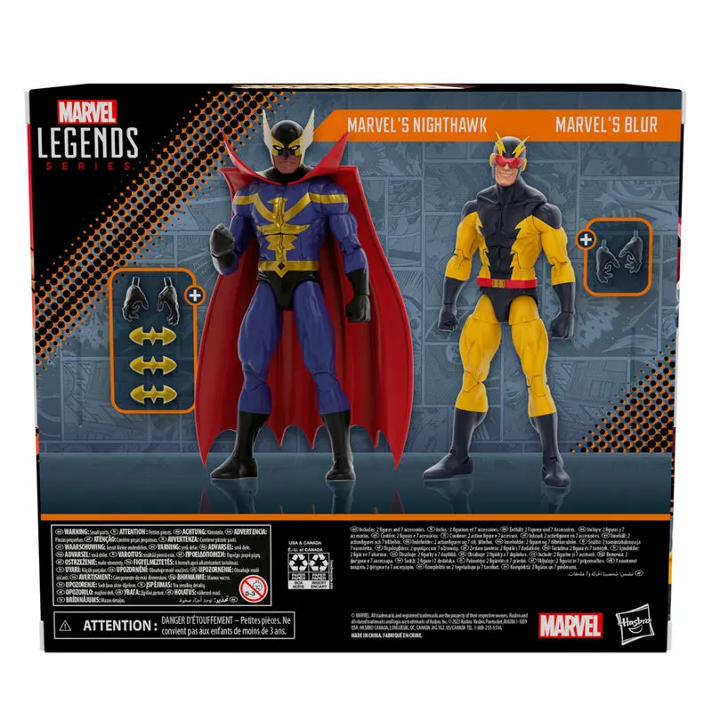 Marvel Squadron Supreme Marvels Nighthawk & Marvels Blur figurină de acțiune 15cm poza produsului