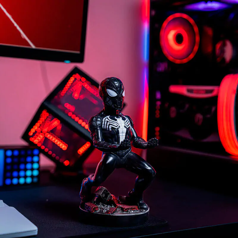 Figurină Marvel Symbiote Spider-Man suport de prindere Cable guy 21cm poza produsului