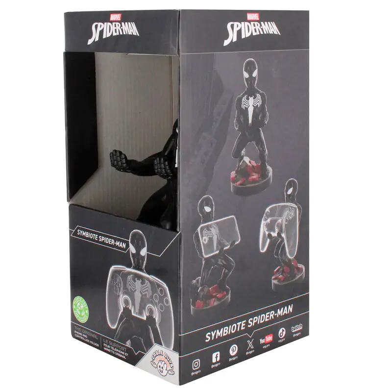 Figurină Marvel Symbiote Spider-Man suport de prindere Cable guy 21cm poza produsului