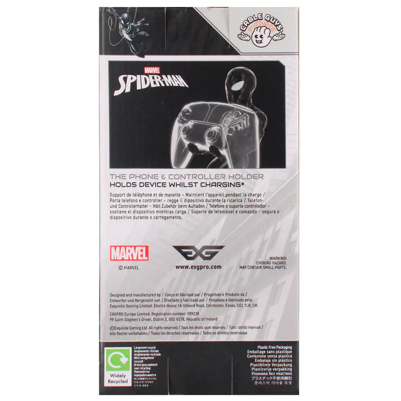 Figurină Marvel Symbiote Spider-Man suport de prindere Cable guy 21cm poza produsului