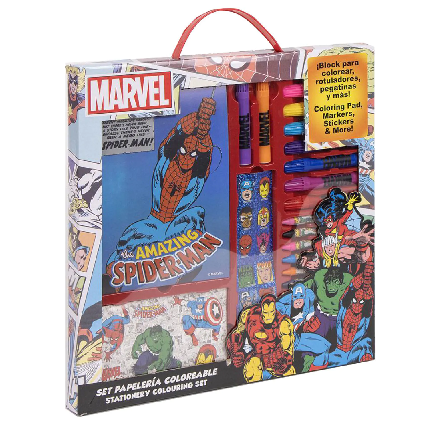 Marvel set de papetarie de colorat poza produsului