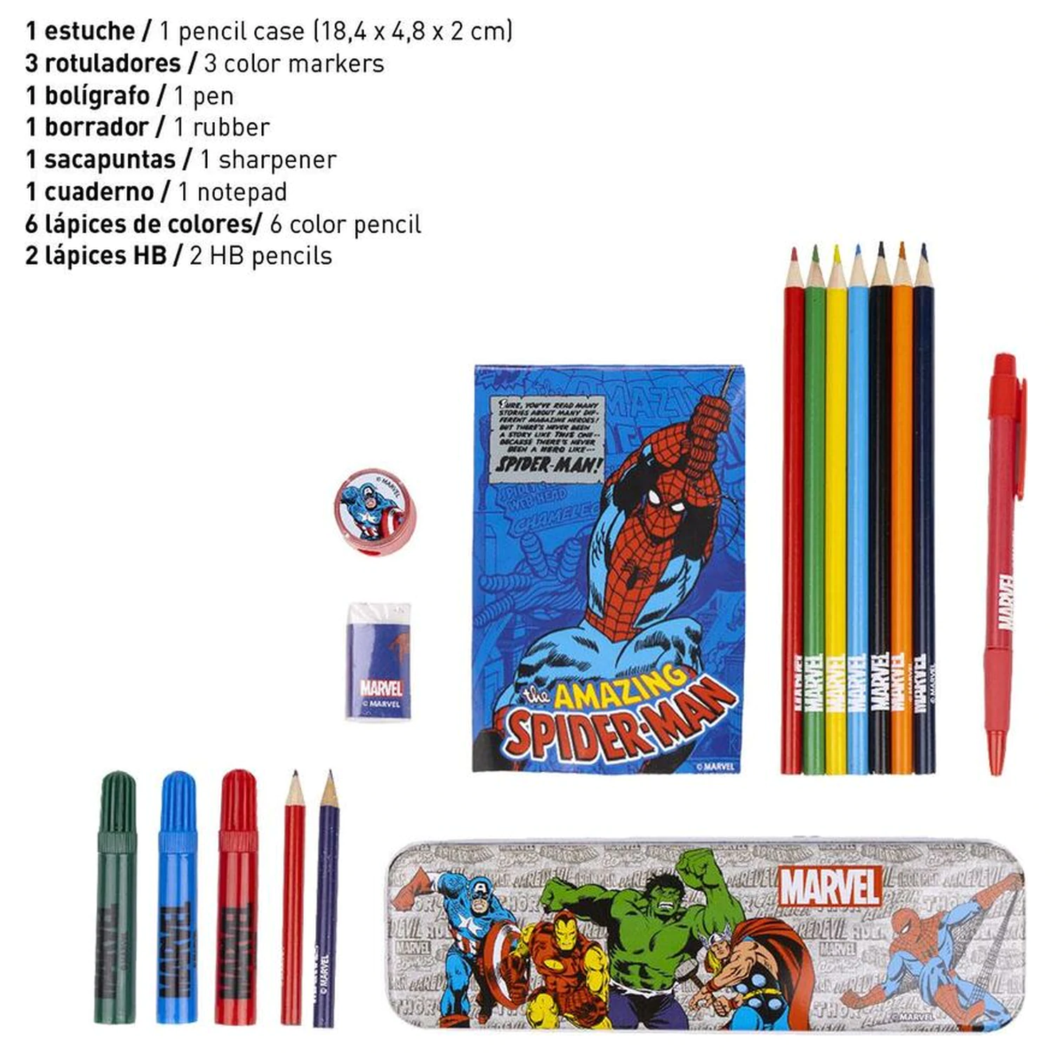 Marvel set de papetarie pentru colorat poza produsului