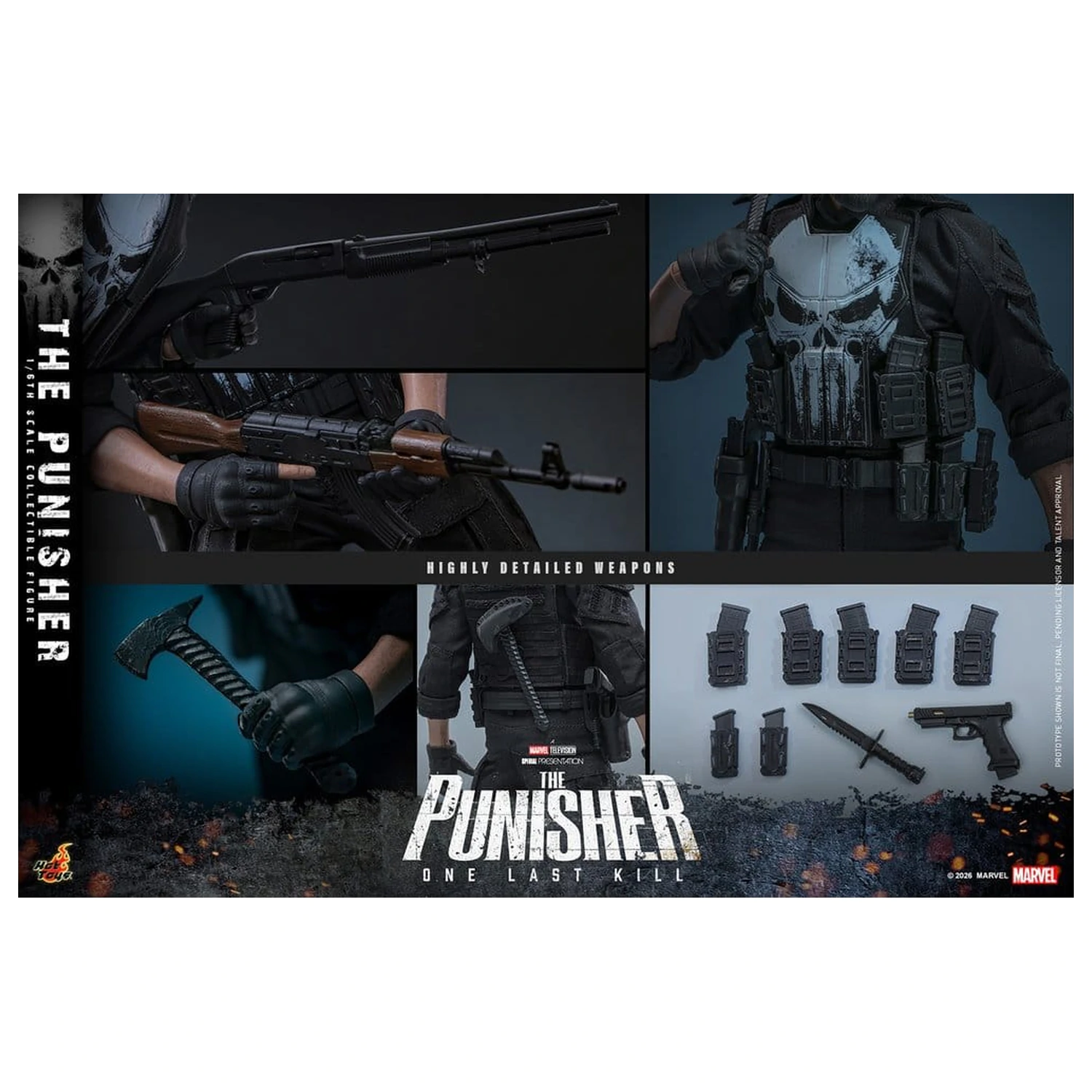 Marvel Television Masterpiece Figurina de actiune 1/6 The Punisher 31 cm poza produsului