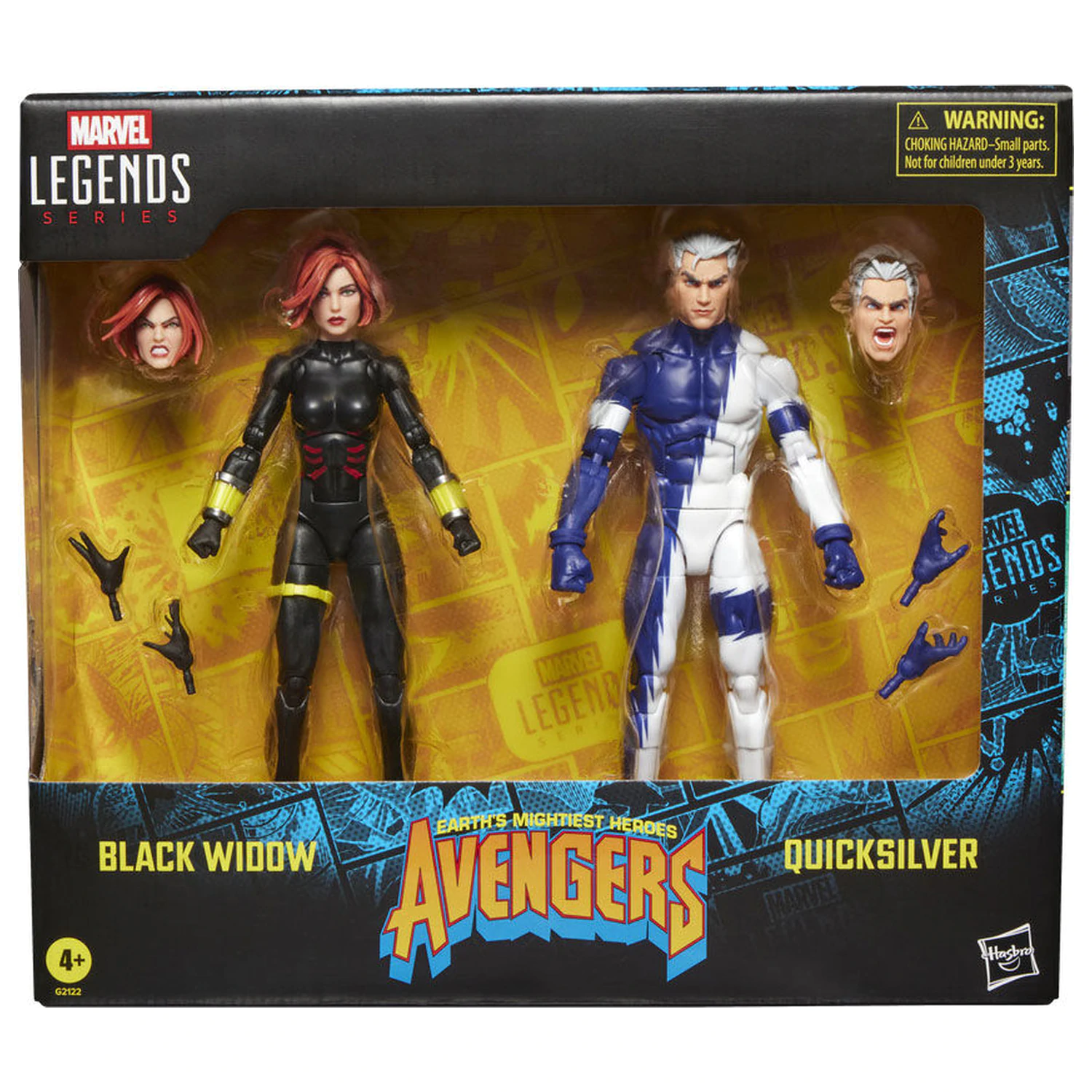 Marvel The Avengers Black Widow si Quicksilver set de 2 figurine 15cm poza produsului