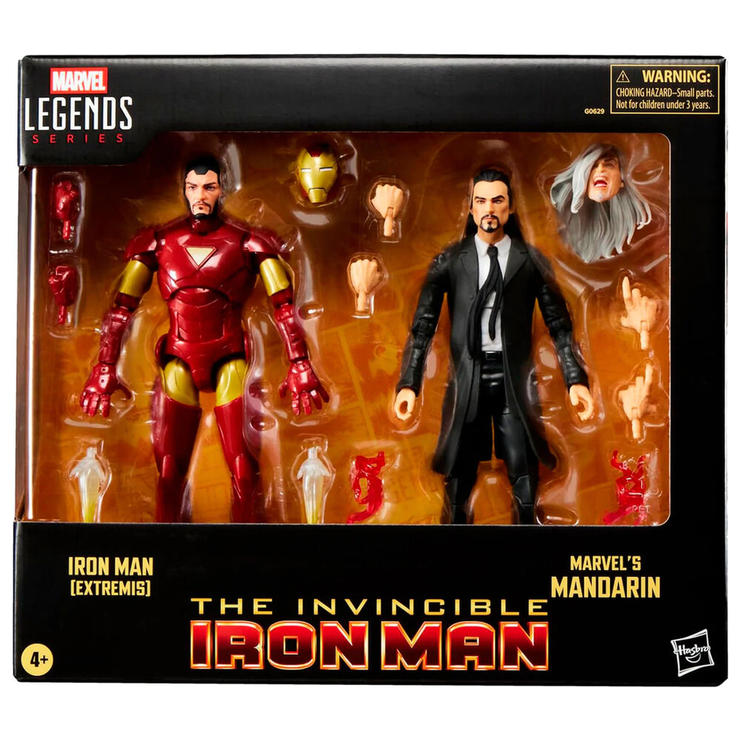 Marvel The Invencible Iron Man - Iron Man Extremis si Marvels Mandarin blister 2 figurine 15cm poza produsului
