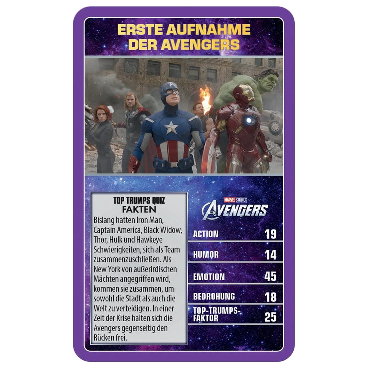 Marvel Card Game Top Trumps Collectables Versiunea Germana poza produsului