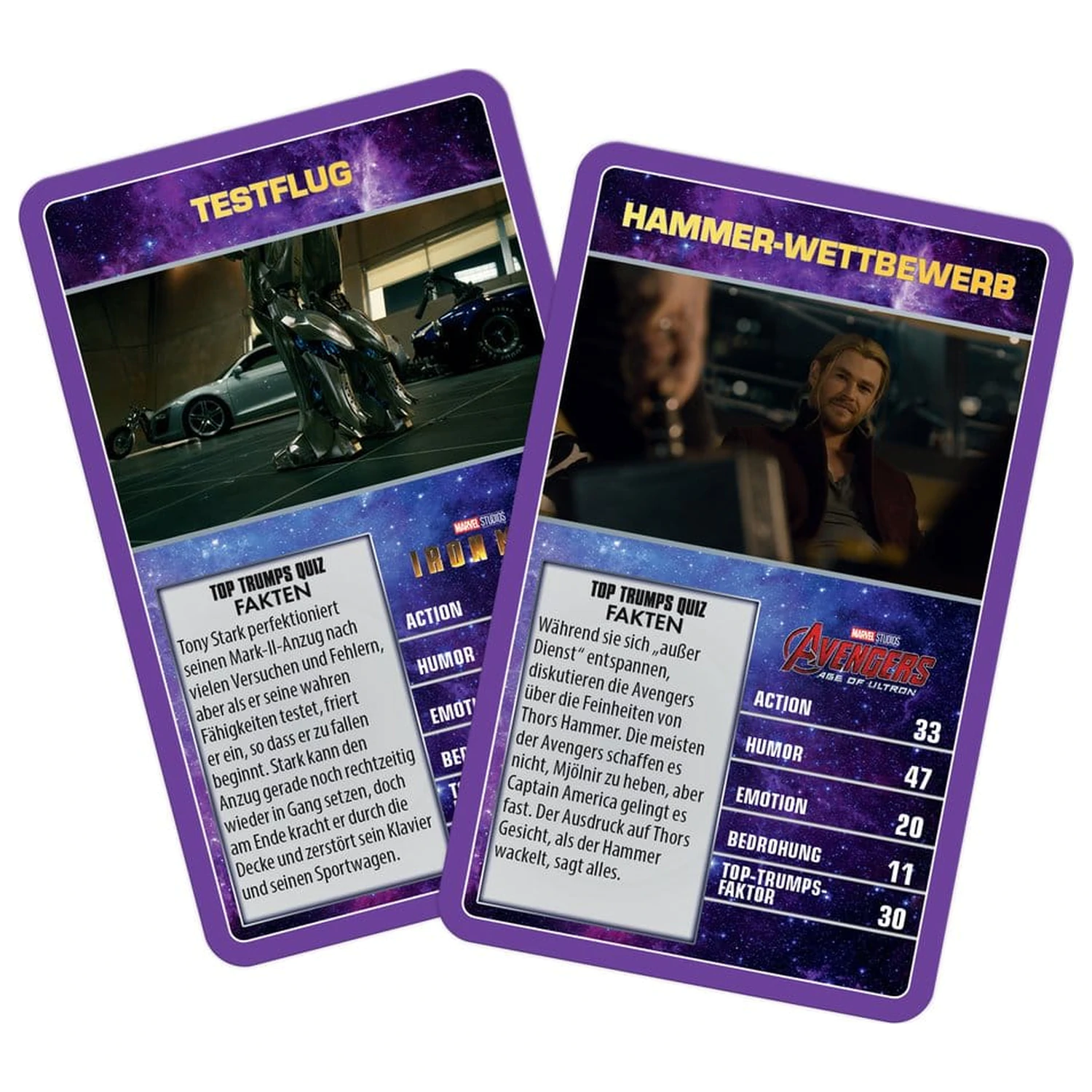Marvel Card Game Top Trumps Collectables Versiunea Germana poza produsului