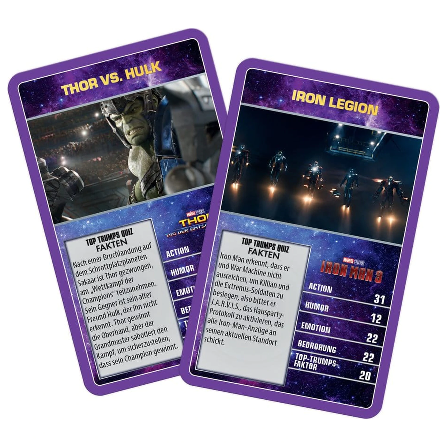 Marvel Card Game Top Trumps Collectables Versiunea Germana poza produsului