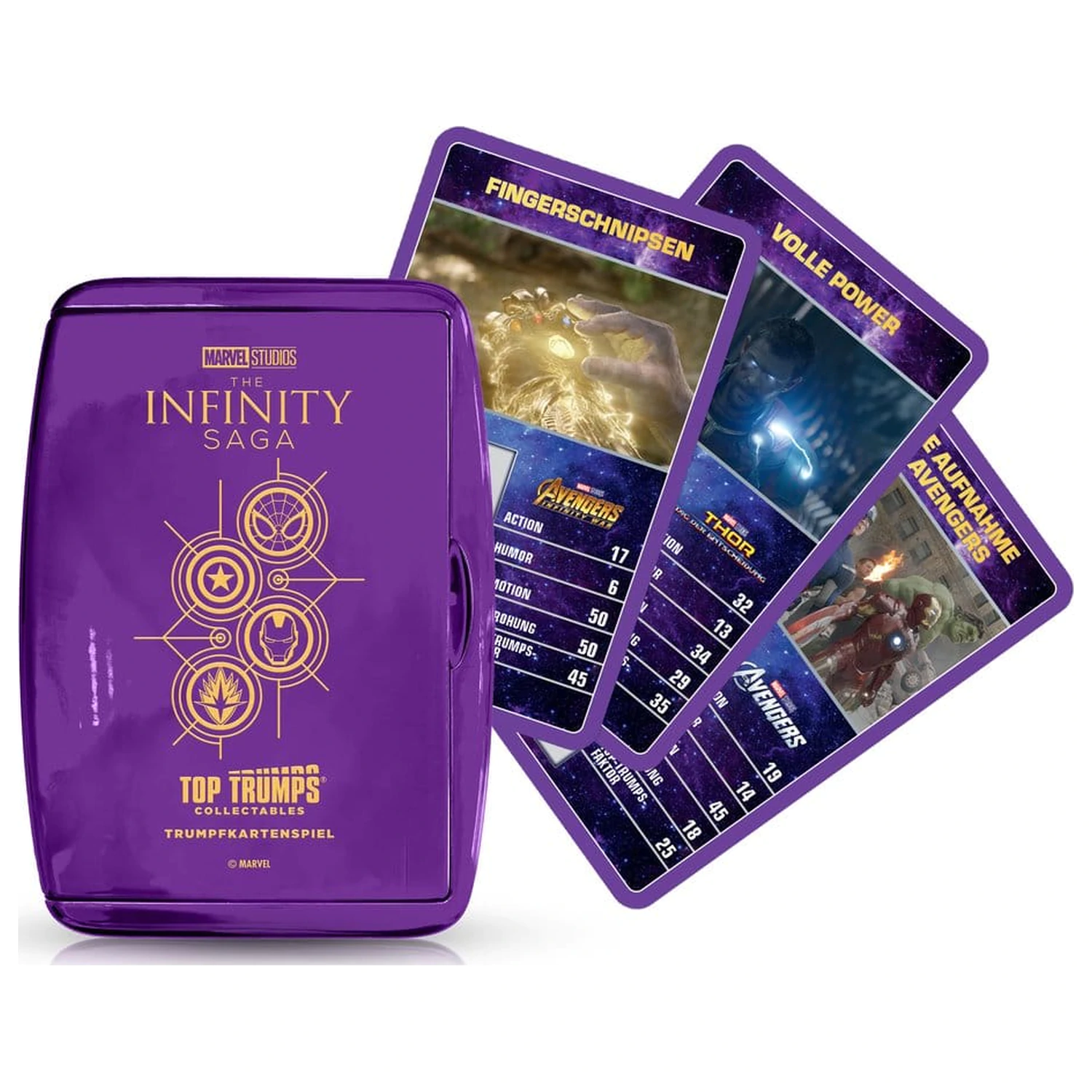 Marvel Card Game Top Trumps Collectables Versiunea Germana poza produsului