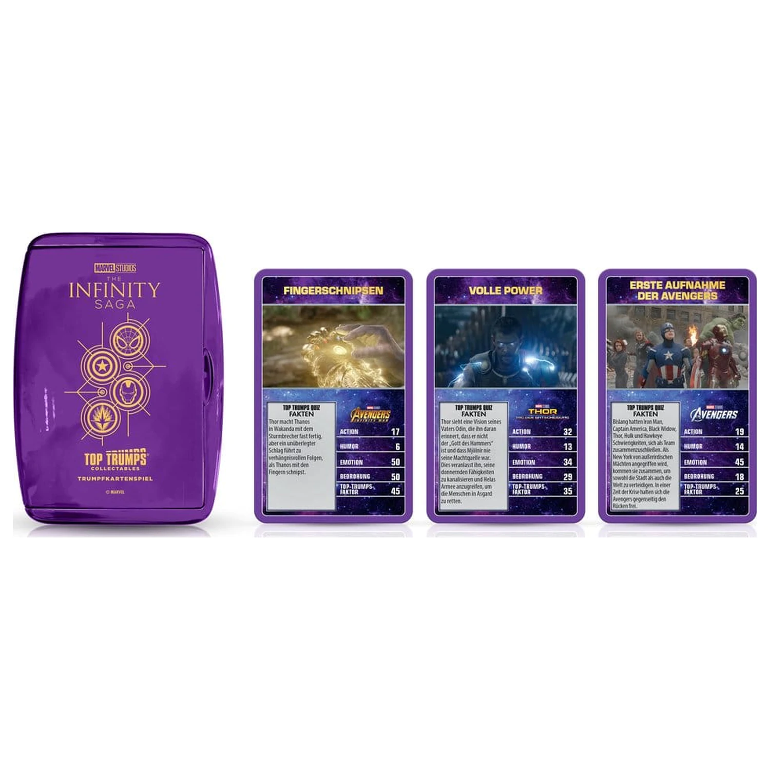 Marvel Card Game Top Trumps Collectables Versiunea Germana poza produsului