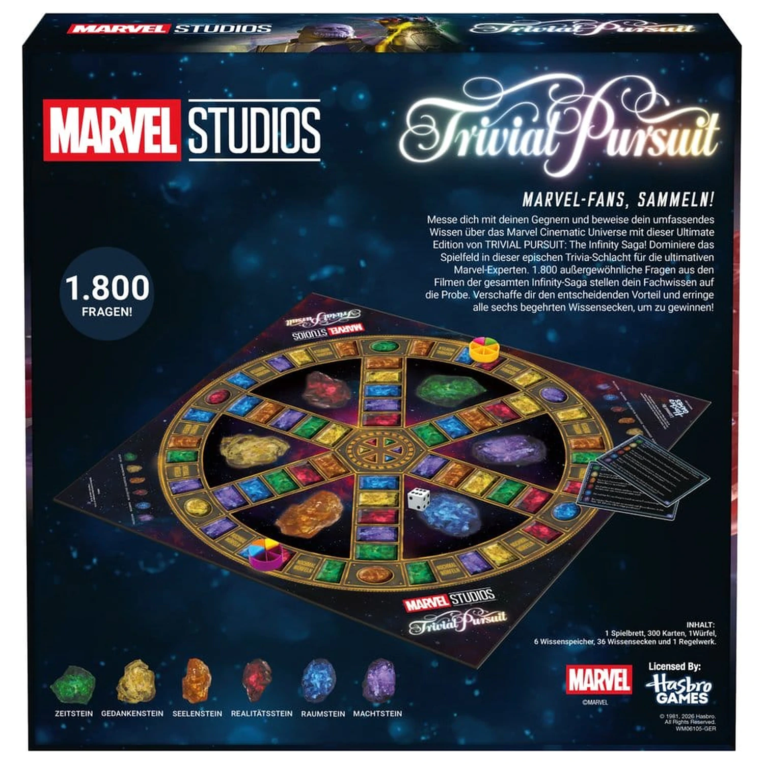 Marvel Board Game Trivial Pursuit Universe XL *Versiune Germană* poza produsului