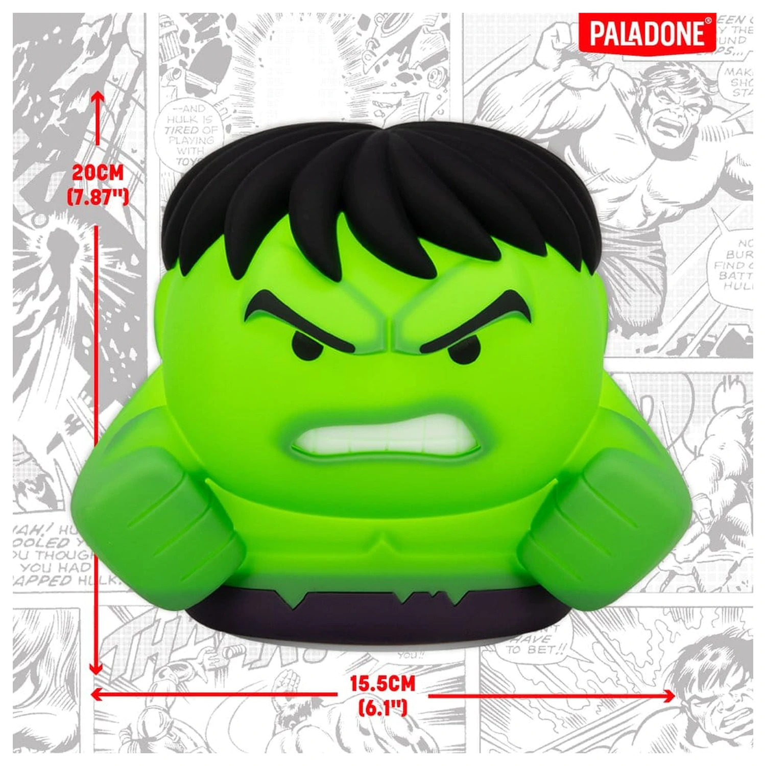 Marvel Universe Jucarie SquishyGlo din silicon Light Hulk 15 cm poza produsului