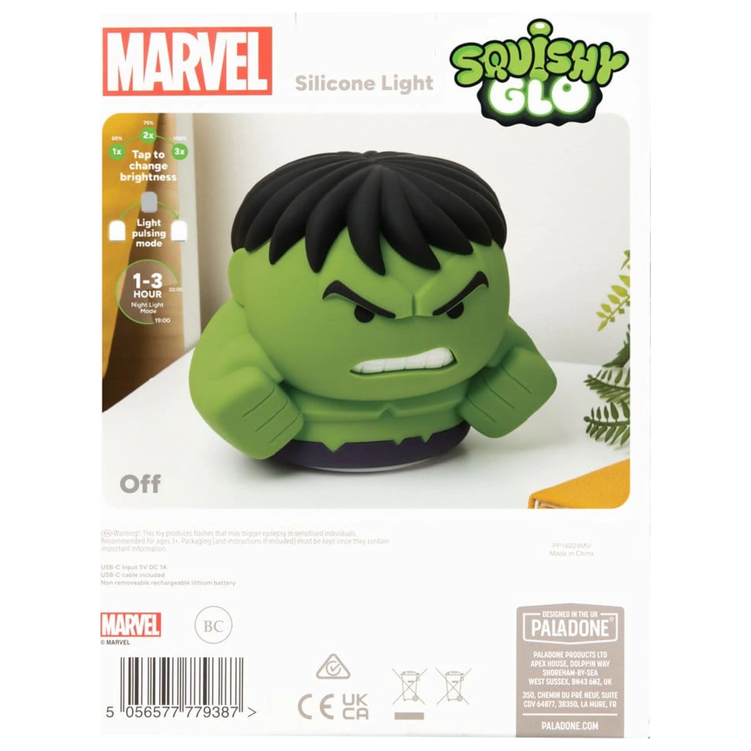 Marvel Universe Jucarie SquishyGlo din silicon Light Hulk 15 cm poza produsului