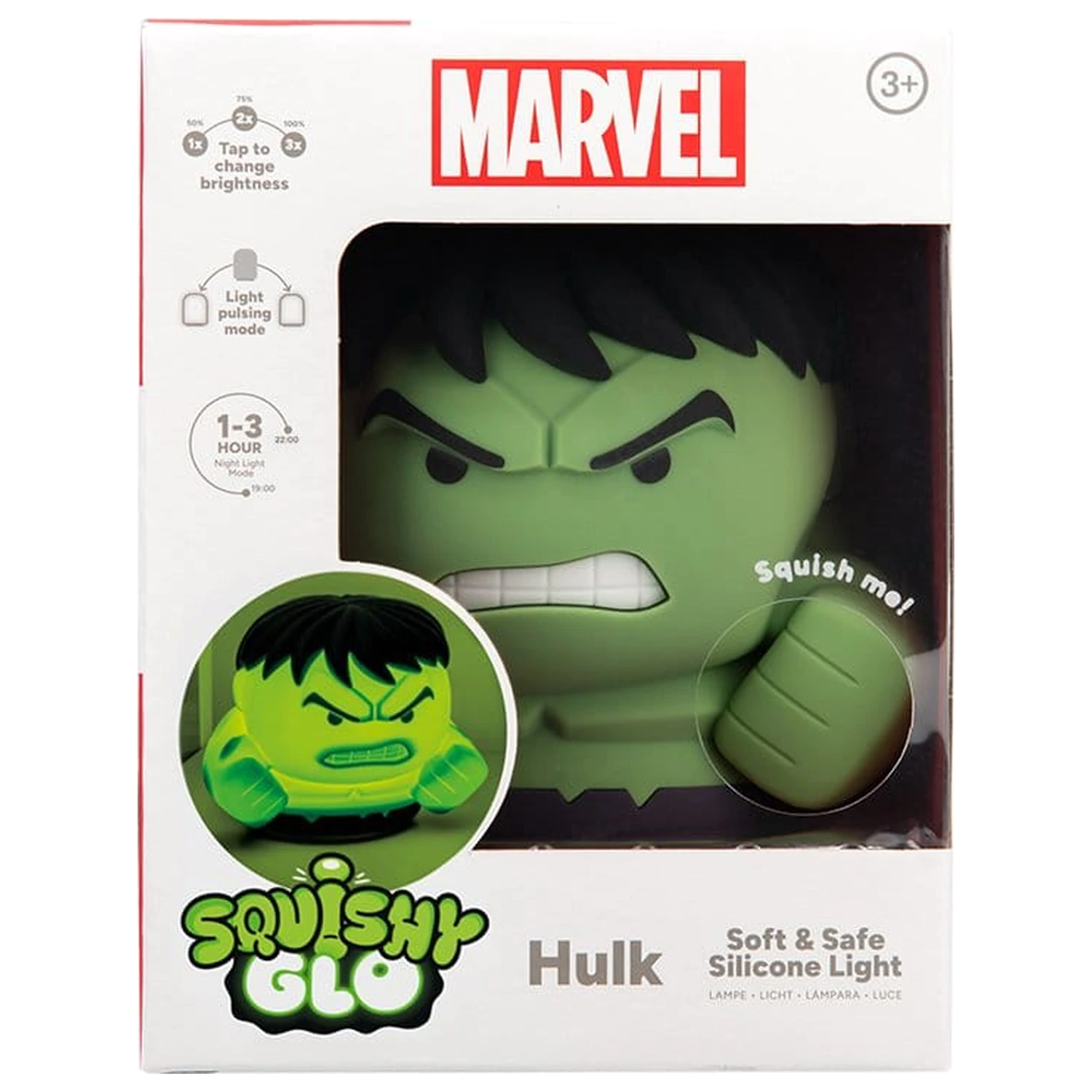 Marvel Universe Jucarie SquishyGlo din silicon Light Hulk 15 cm poza produsului