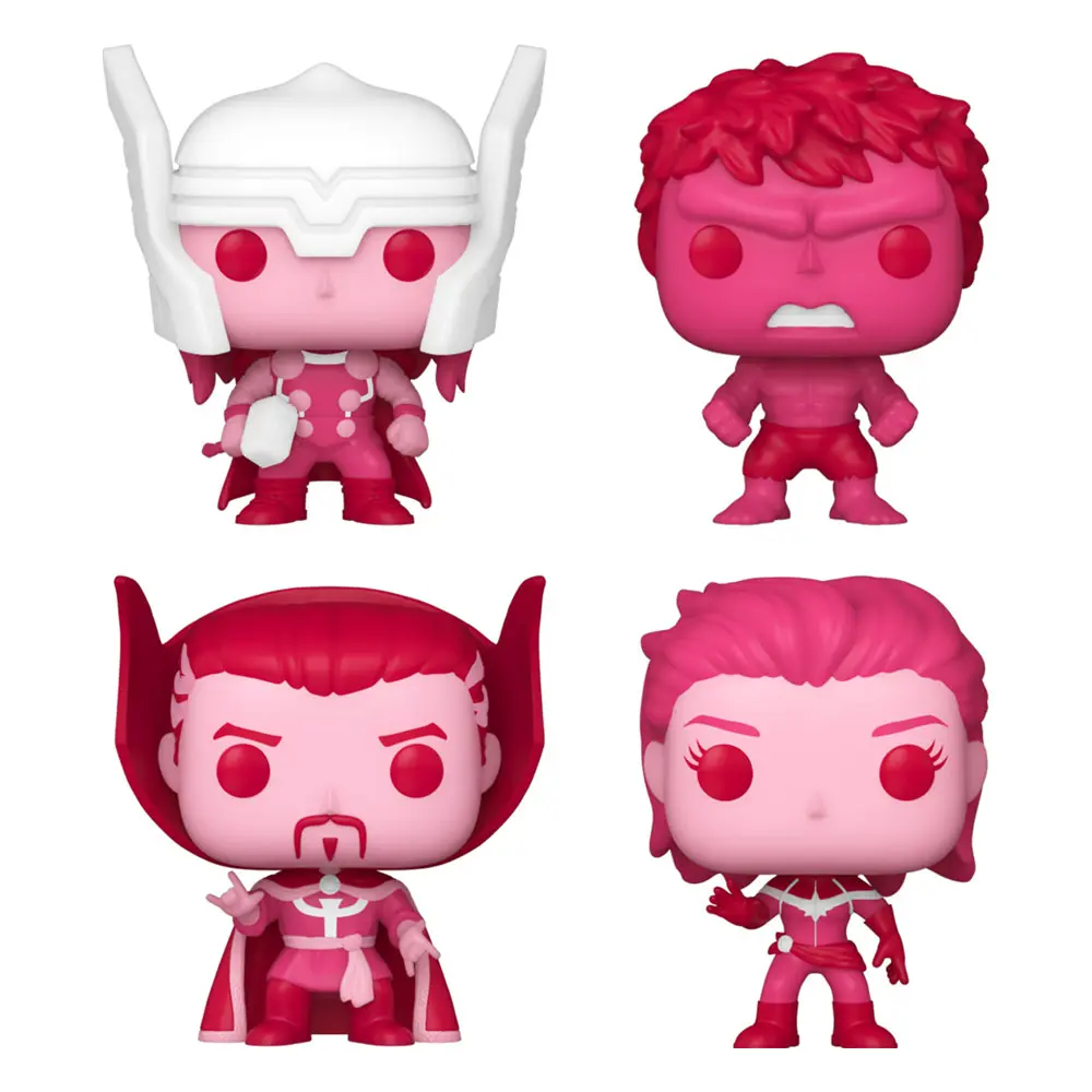 Marvel Valentines Pocket POP! Figurina de vinil 4-Pack 4 cm poza produsului