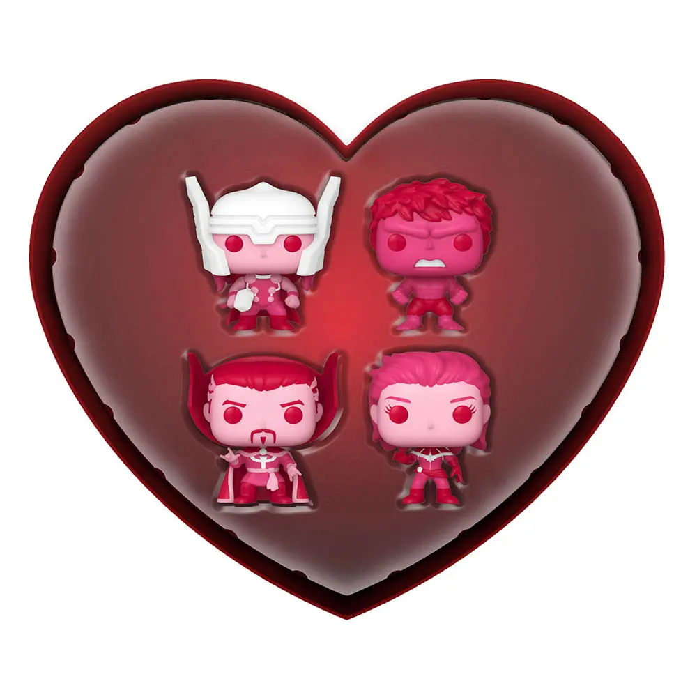 Marvel Valentines Pocket POP! Figurina de vinil 4-Pack 4 cm poza produsului