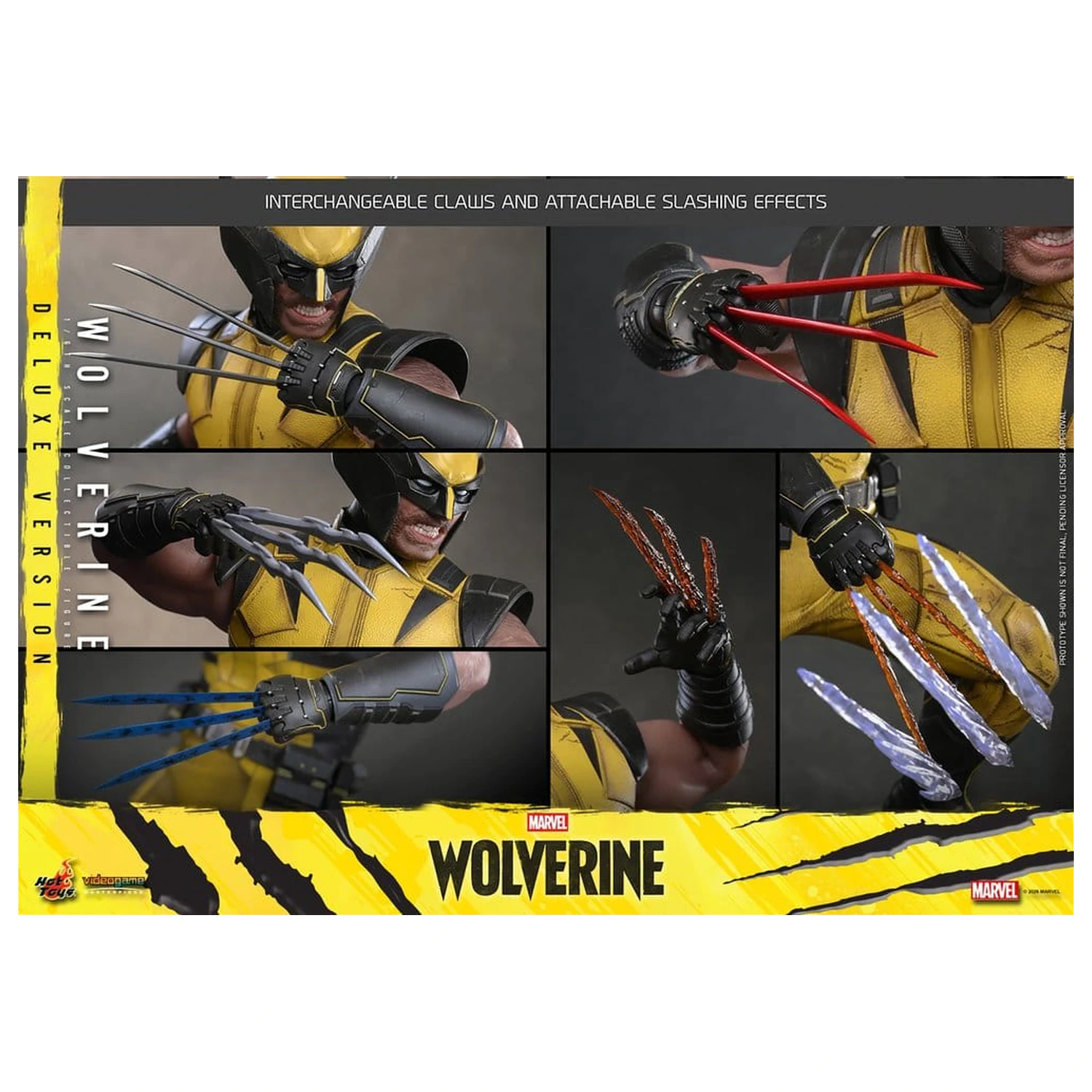 Marvel Video Game Masterpiece Figurina de actiune 1/6 Wolverine (Deluxe Version) 29 cm poza produsului