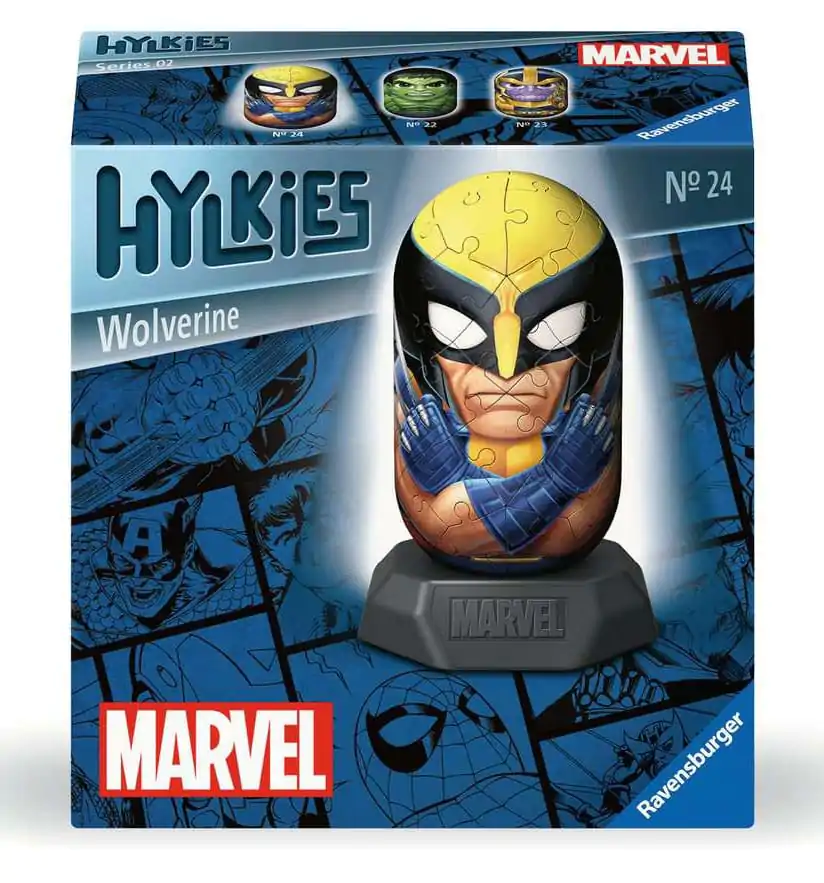 Marvel Hylkies Puzzle 3D Wolverine (55 piese) poza produsului