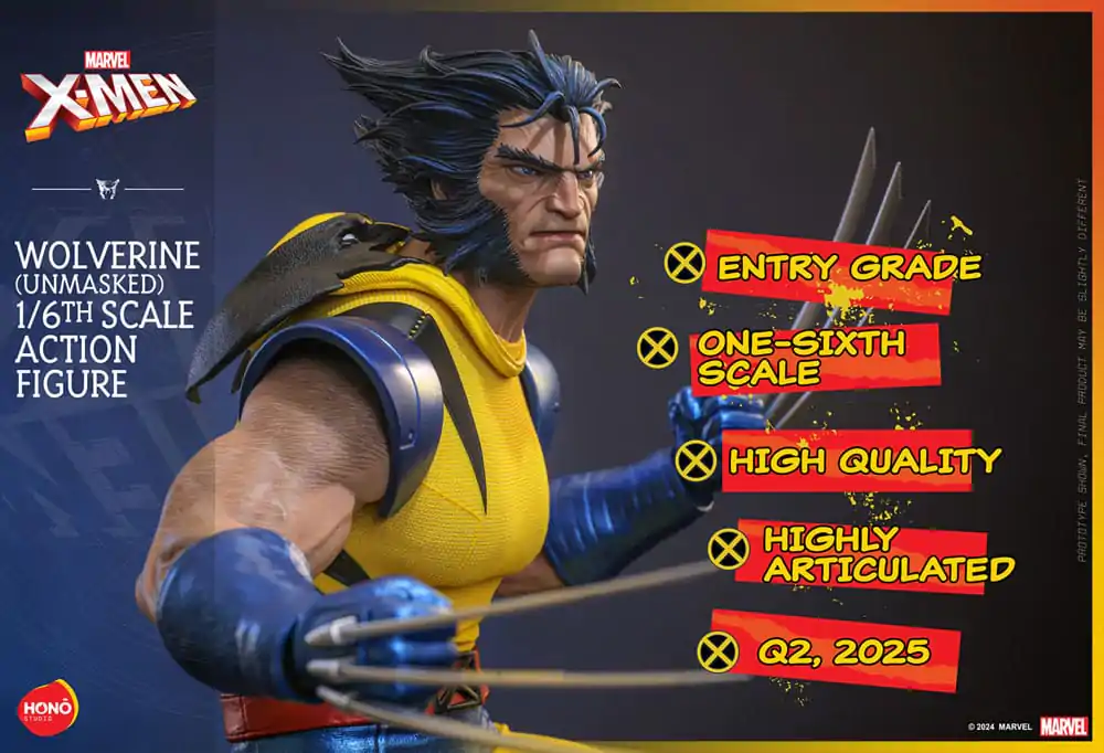 Marvel X-Men Figurina de acțiune 1/6 Wolverine (Neînfricat) 28 cm poza produsului