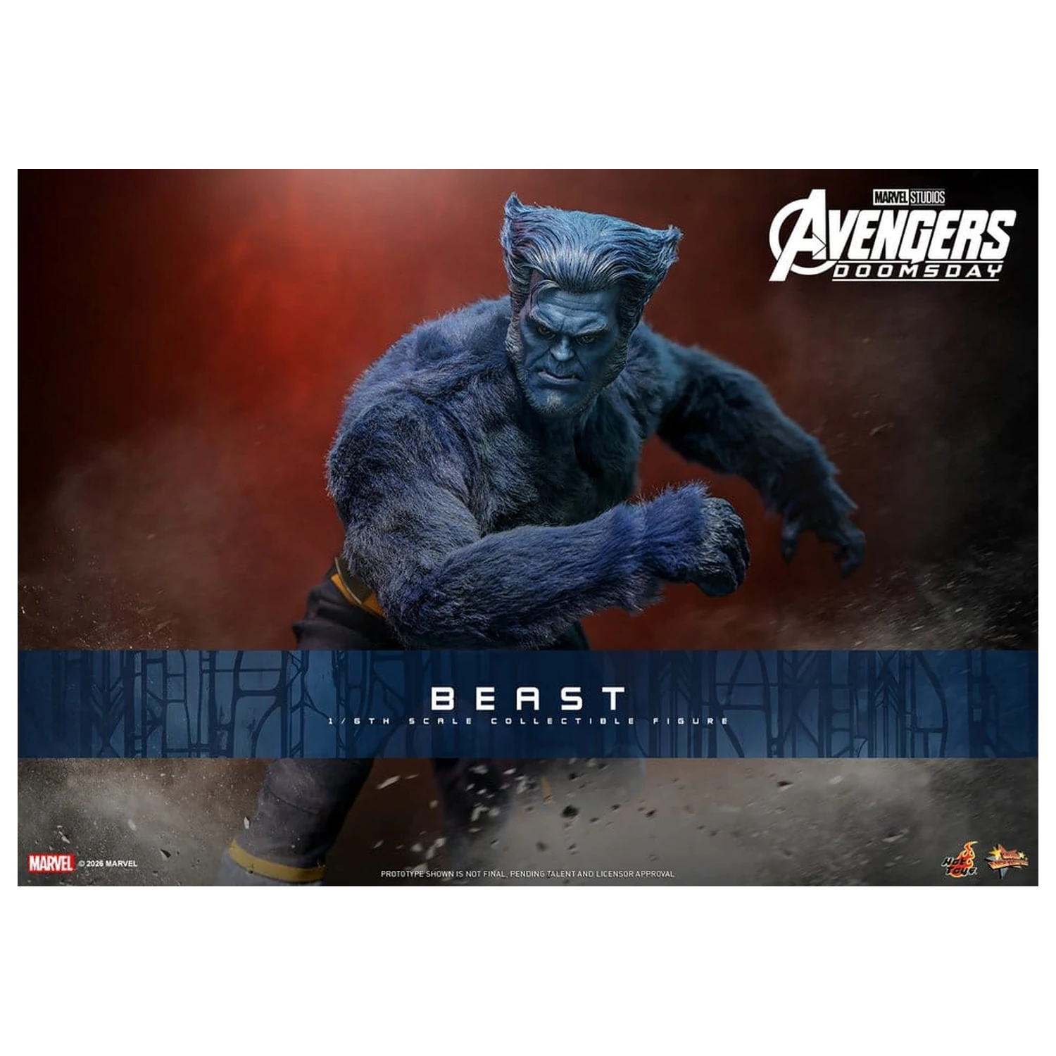 Marvel X-Men Movie Masterpiece Figura de actiune 1/6 Beast (Collector Edition) 33 cm poza produsului