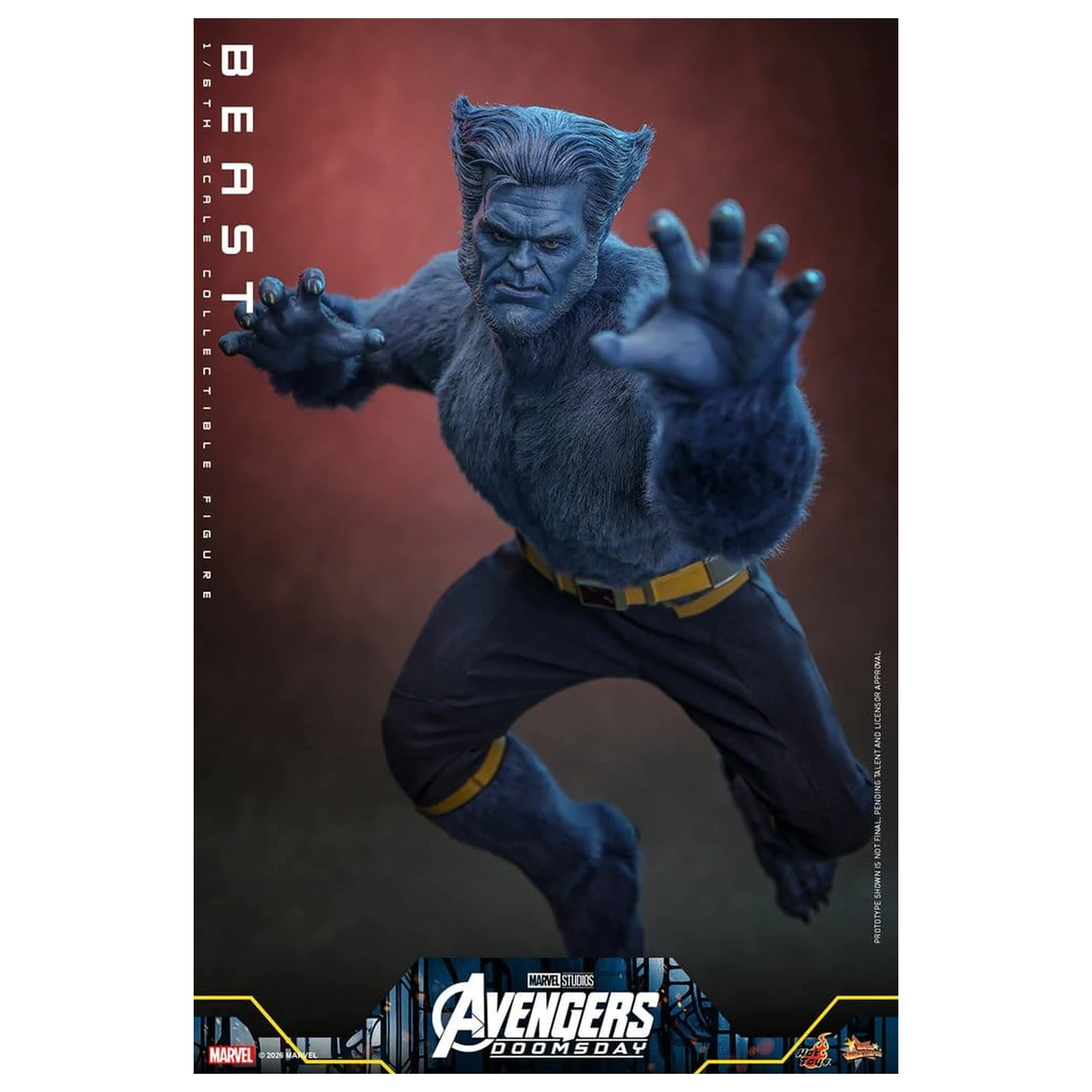 Marvel X-Men Movie Masterpiece Figura de actiune 1/6 Beast (Collector Edition) 33 cm poza produsului