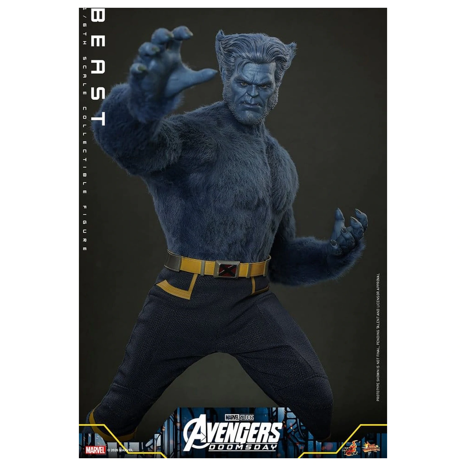 Marvel X-Men Movie Masterpiece Figura de actiune 1/6 Beast (Collector Edition) 33 cm poza produsului