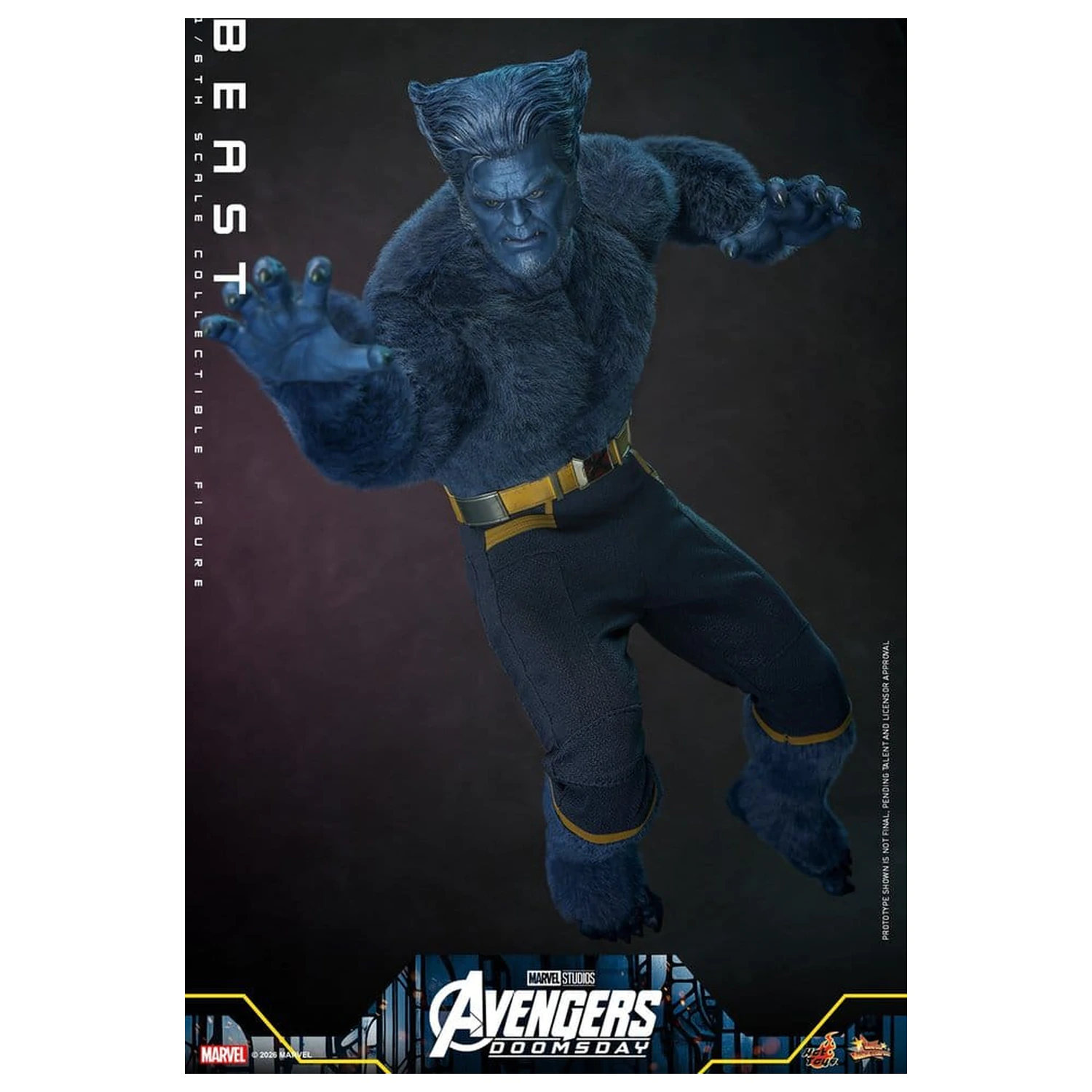 Marvel X-Men Movie Masterpiece Figura de actiune 1/6 Beast (Collector Edition) 33 cm poza produsului