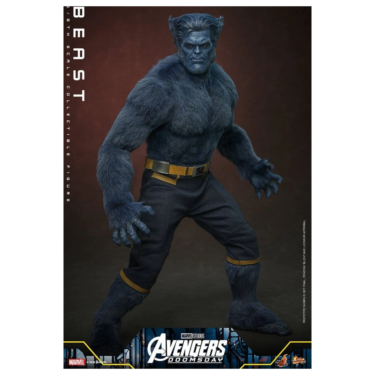 Marvel X-Men Movie Masterpiece Figura de actiune 1/6 Beast (Collector Edition) 33 cm poza produsului