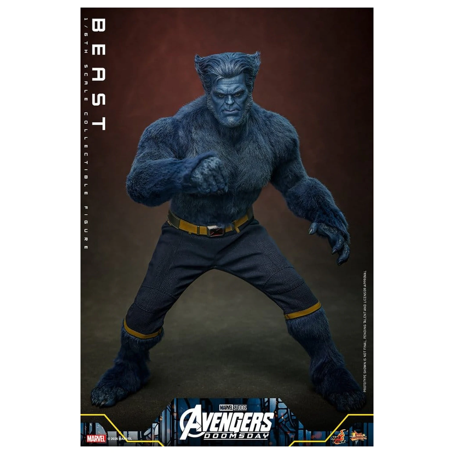 Marvel X-Men Movie Masterpiece Figura de actiune 1/6 Beast (Collector Edition) 33 cm poza produsului