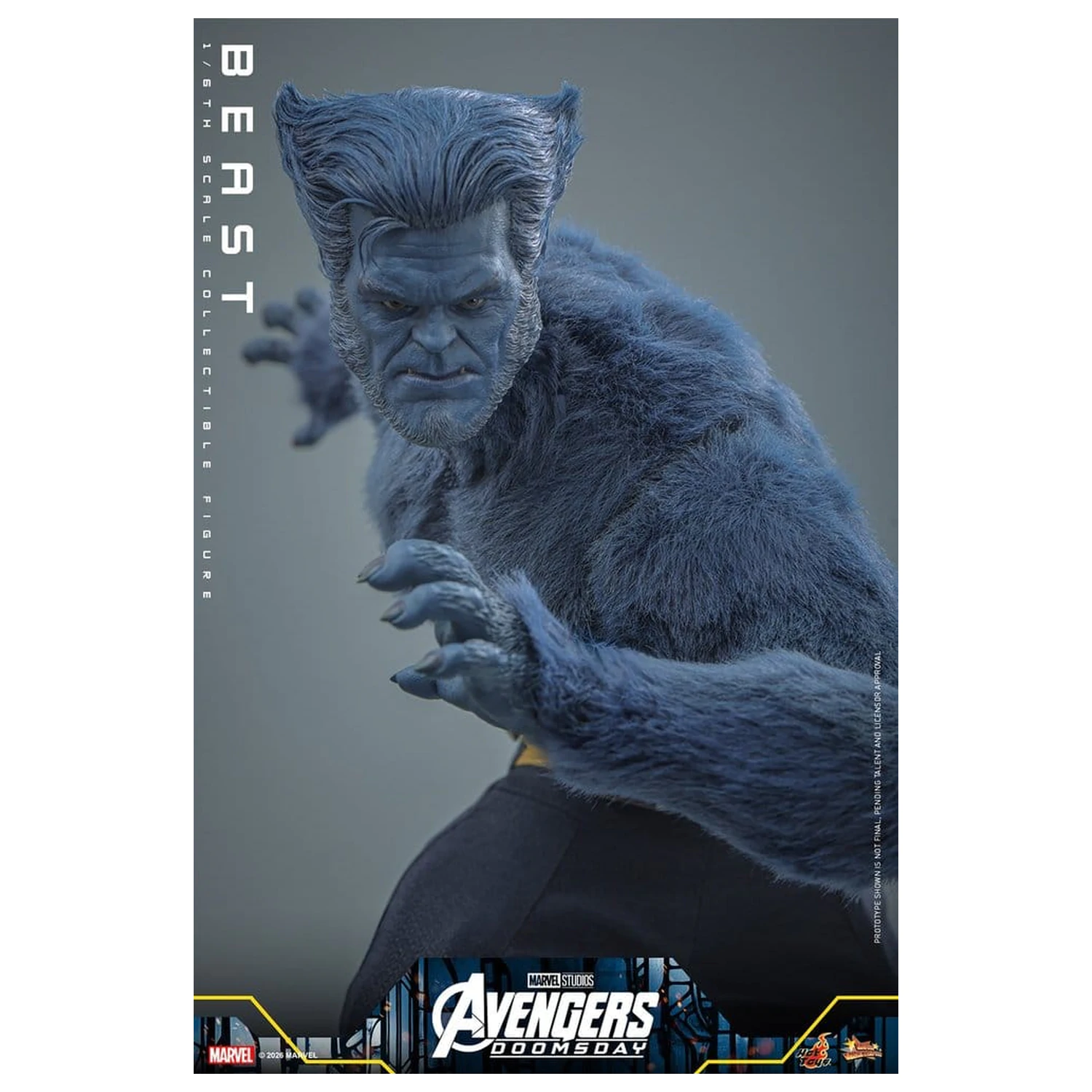 Marvel X-Men Movie Masterpiece Figura de actiune 1/6 Beast (Collector Edition) 33 cm poza produsului
