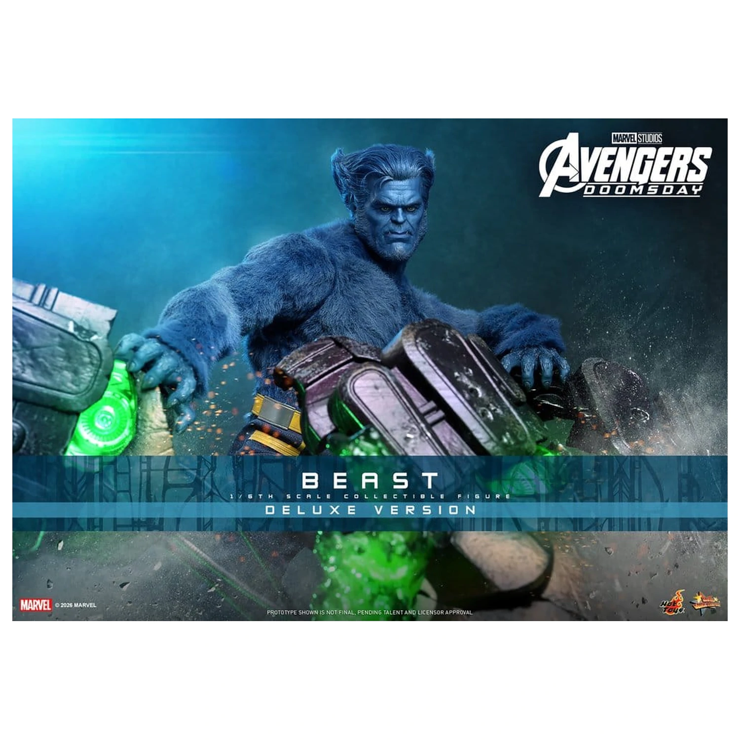 Figurina de actiune Marvel X-Men Movie Masterpiece 1/6 Beast (Deluxe Version) 33 cm poza produsului