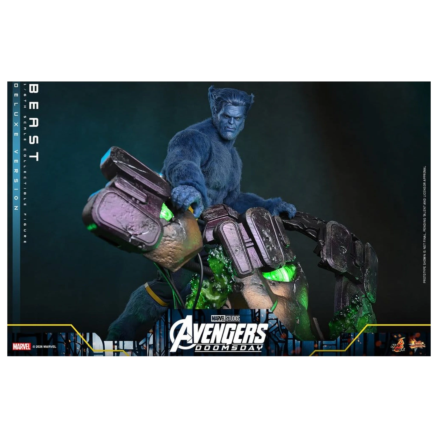 Figurina de actiune Marvel X-Men Movie Masterpiece 1/6 Beast (Deluxe Version) 33 cm poza produsului