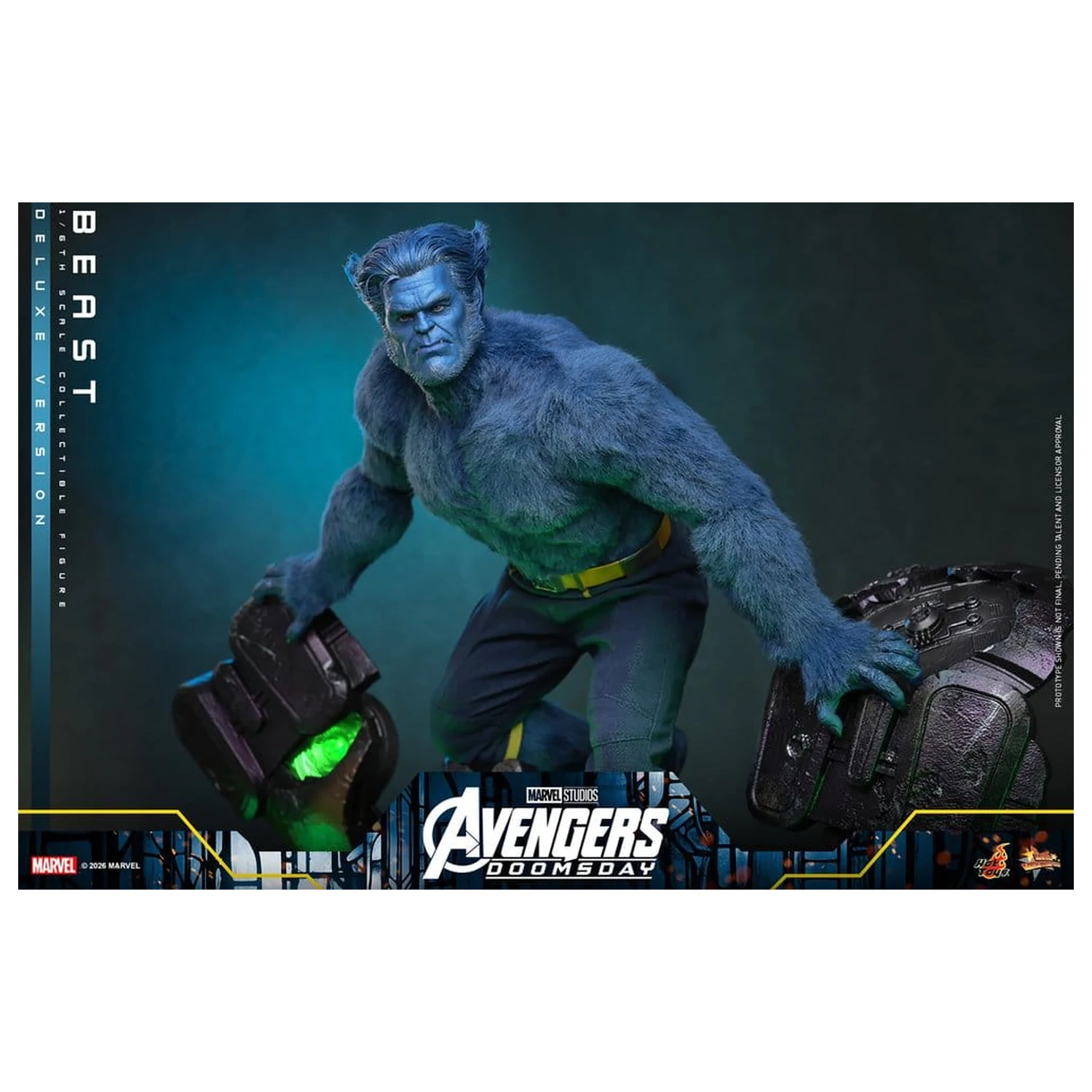 Figurina de actiune Marvel X-Men Movie Masterpiece 1/6 Beast (Deluxe Version) 33 cm poza produsului