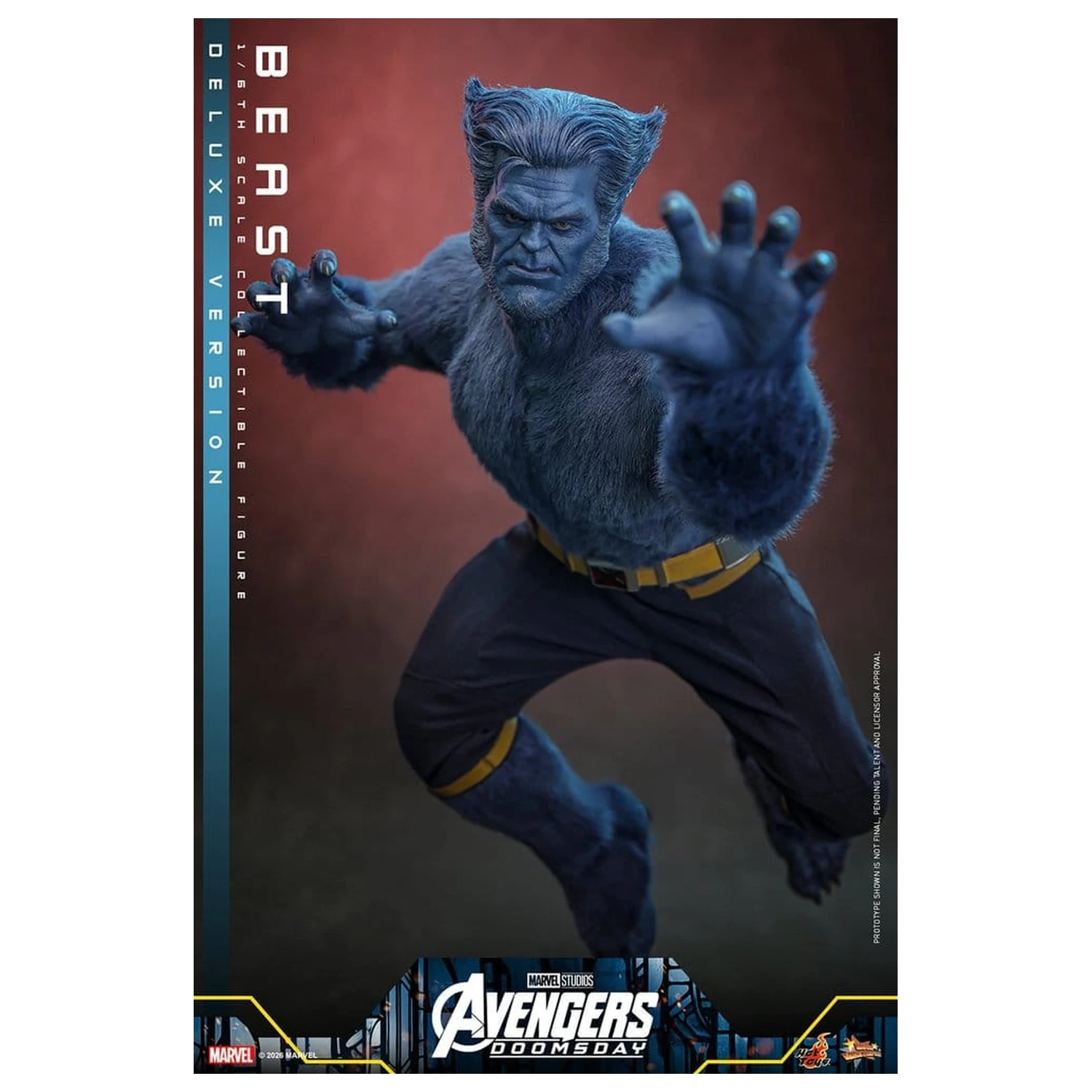 Figurina de actiune Marvel X-Men Movie Masterpiece 1/6 Beast (Deluxe Version) 33 cm poza produsului