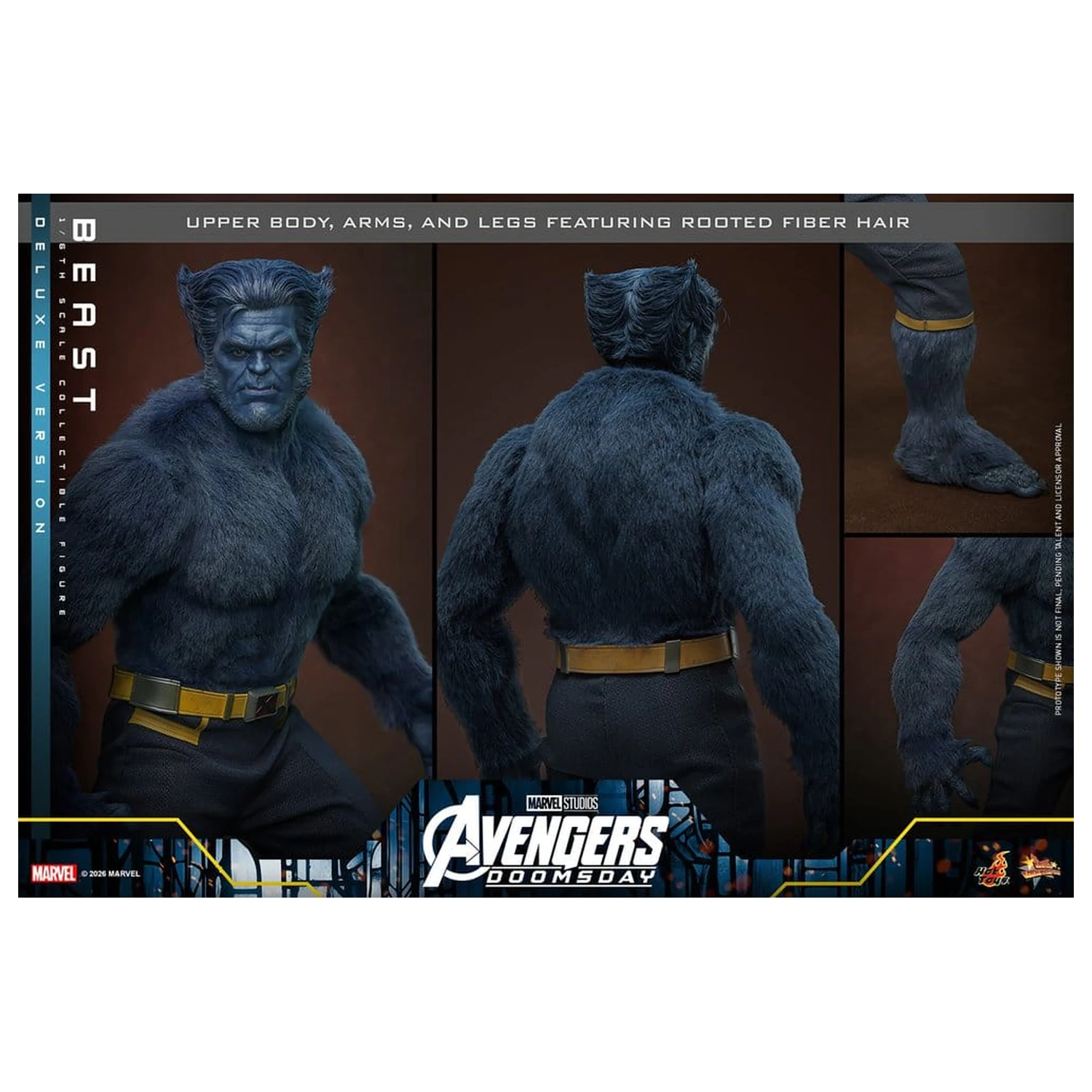 Figurina de actiune Marvel X-Men Movie Masterpiece 1/6 Beast (Deluxe Version) 33 cm poza produsului
