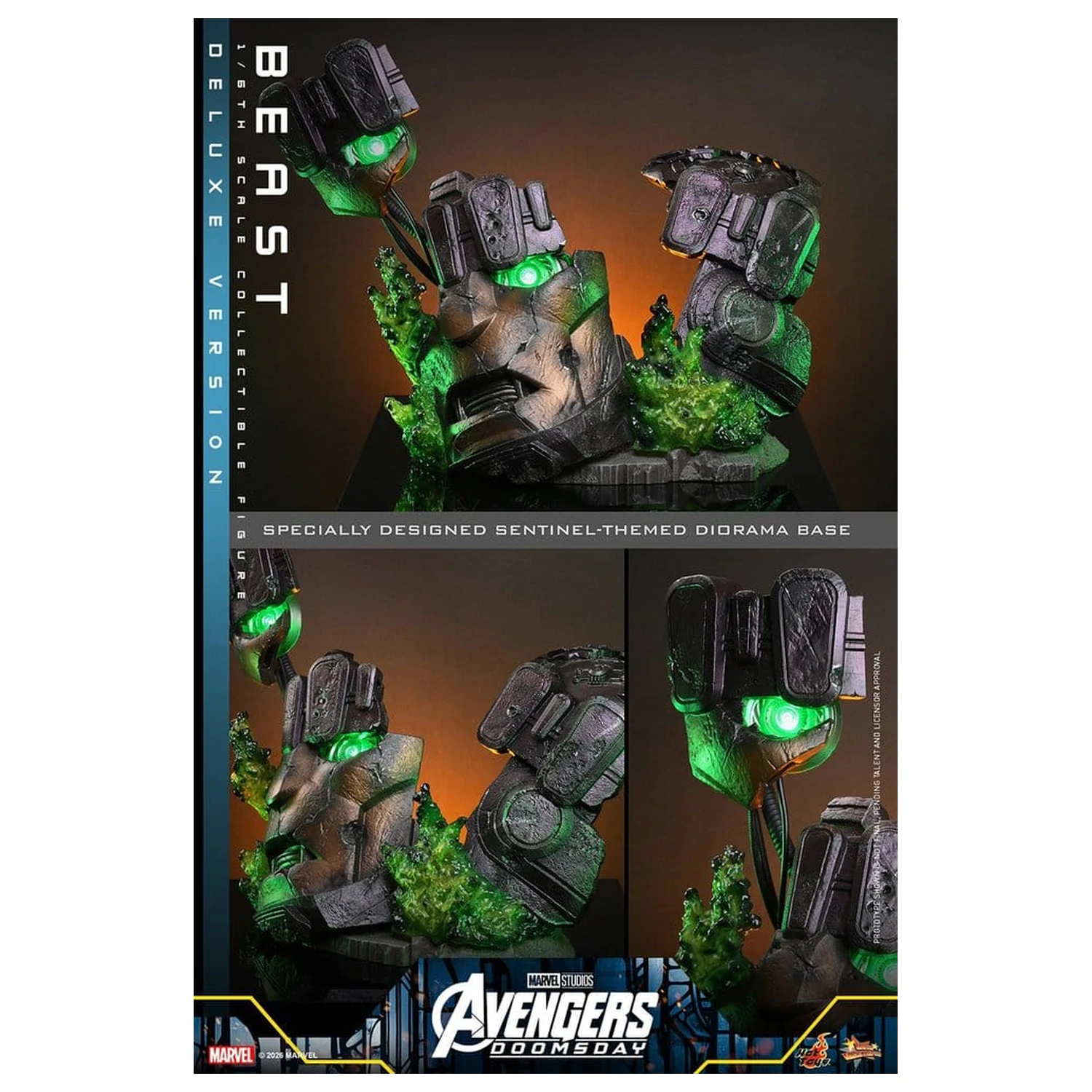 Figurina de actiune Marvel X-Men Movie Masterpiece 1/6 Beast (Deluxe Version) 33 cm poza produsului