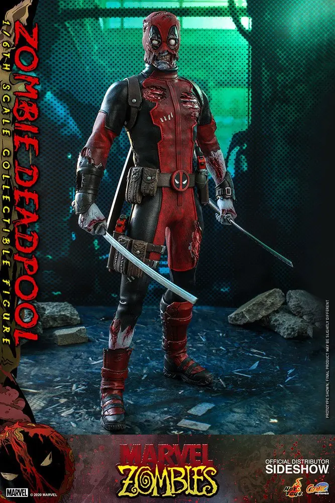 Figurină de acțiune Masterpiece Comics Marvel Zombies 1/6 Zombie Deadpool 31 cm poza produsului