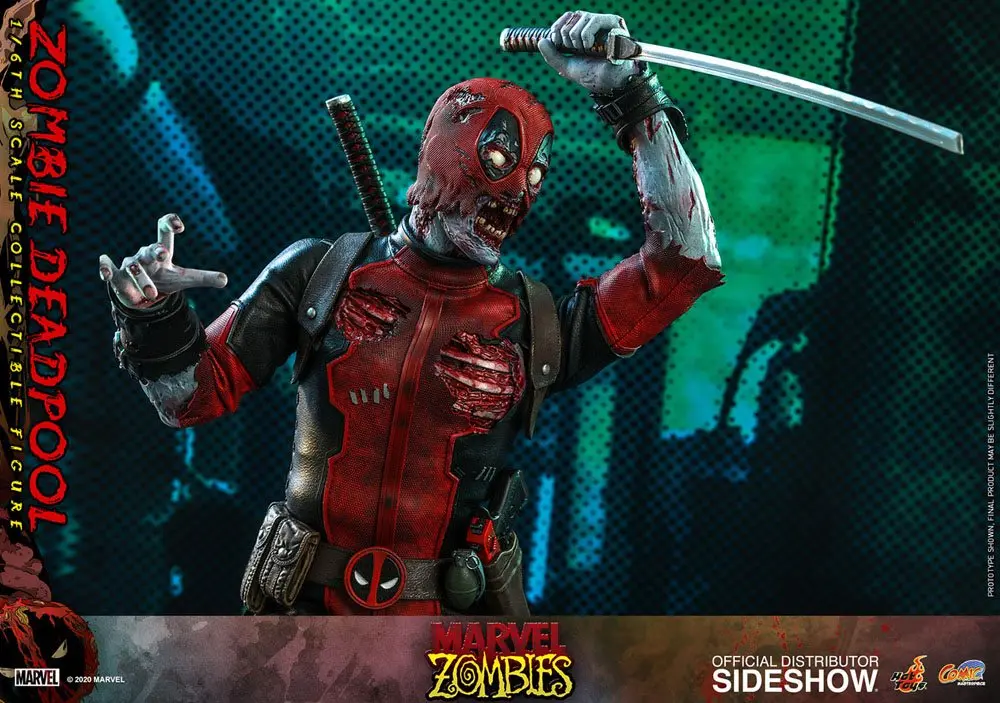 Figurină de acțiune Masterpiece Comics Marvel Zombies 1/6 Zombie Deadpool 31 cm poza produsului