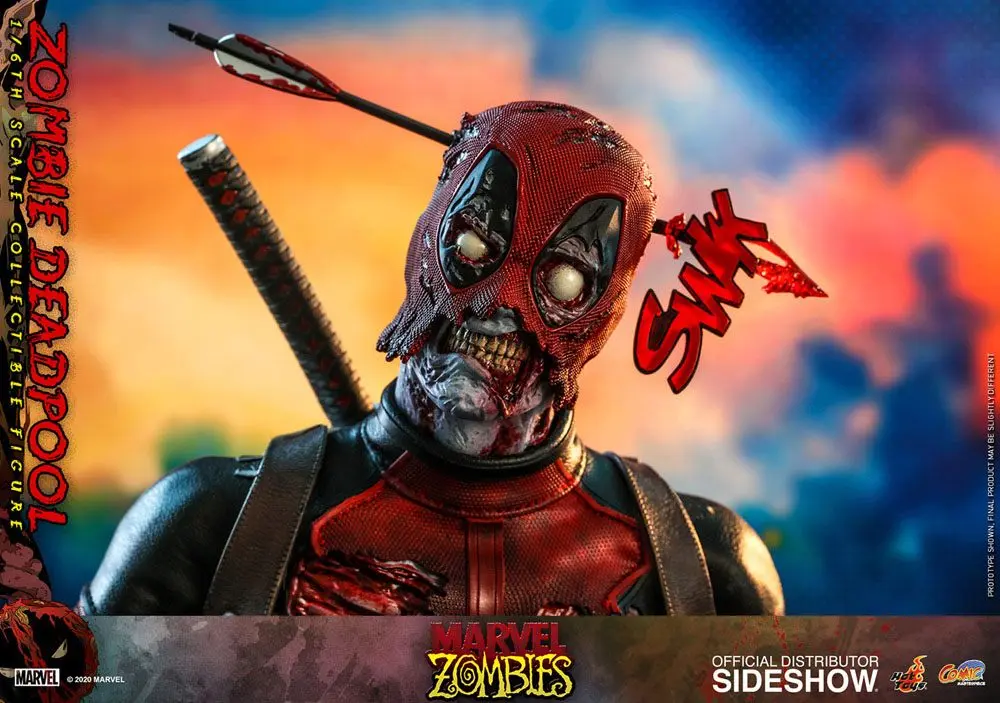 Figurină de acțiune Masterpiece Comics Marvel Zombies 1/6 Zombie Deadpool 31 cm poza produsului