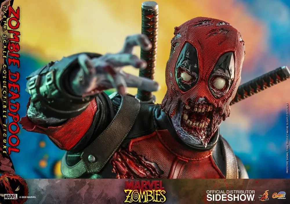 Figurină de acțiune Masterpiece Comics Marvel Zombies 1/6 Zombie Deadpool 31 cm poza produsului