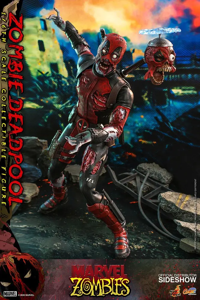 Figurină de acțiune Masterpiece Comics Marvel Zombies 1/6 Zombie Deadpool 31 cm poza produsului