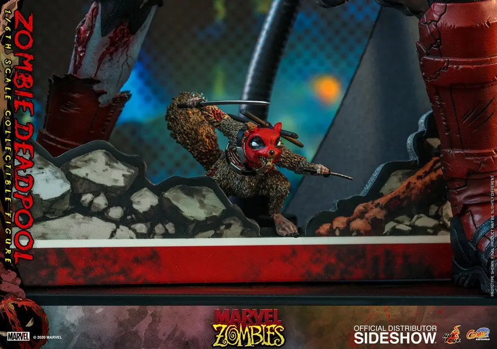 Figurină de acțiune Masterpiece Comics Marvel Zombies 1/6 Zombie Deadpool 31 cm poza produsului