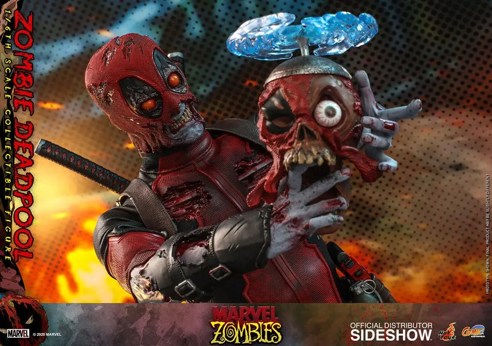 Figurină de acțiune Masterpiece Comics Marvel Zombies 1/6 Zombie Deadpool 31 cm poza produsului