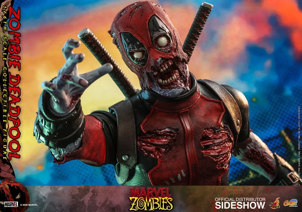 Figurină de acțiune Masterpiece Comics Marvel Zombies 1/6 Zombie Deadpool 31 cm poza produsului