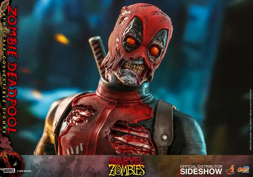 Figurină de acțiune Masterpiece Comics Marvel Zombies 1/6 Zombie Deadpool 31 cm poza produsului