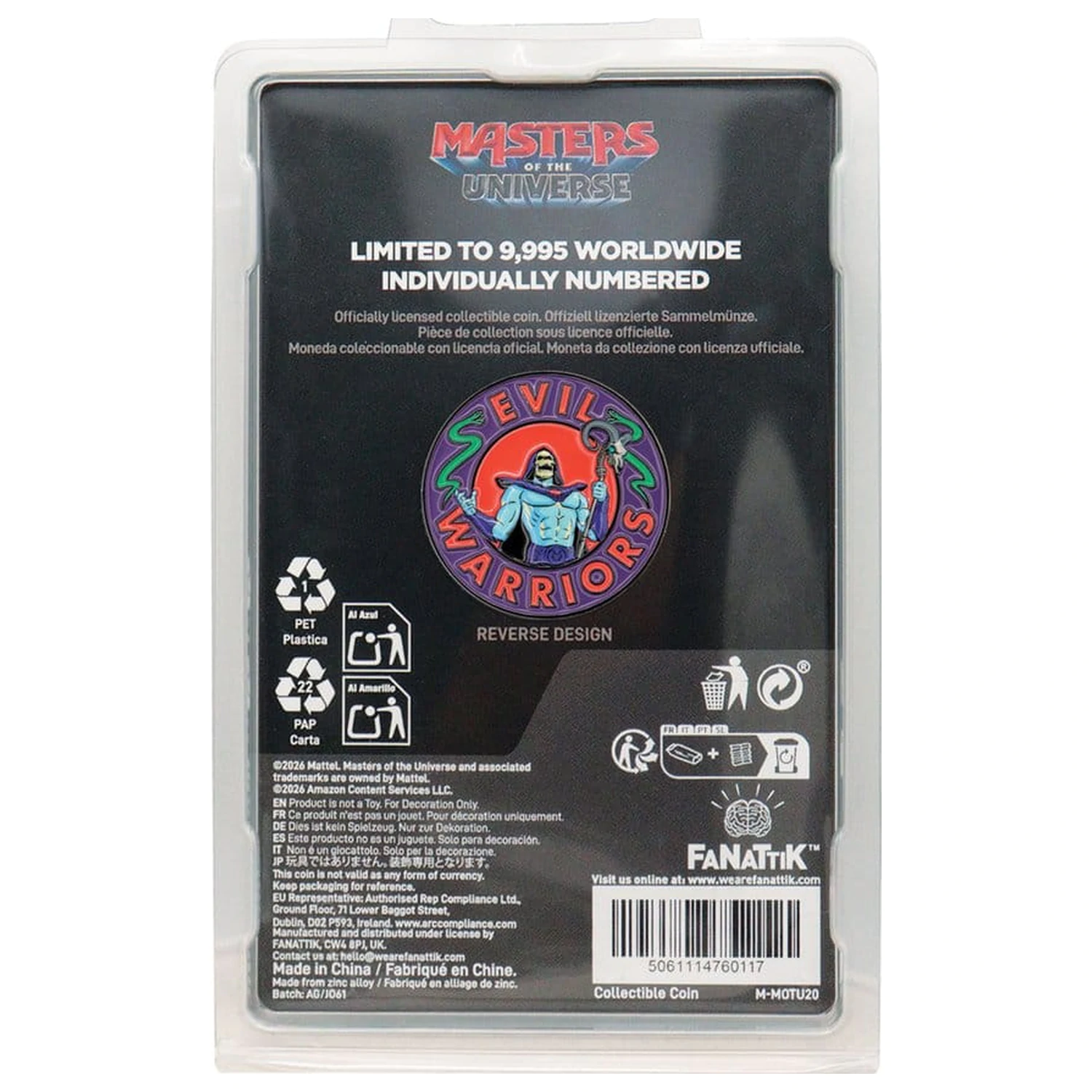Masters of the Universe 2026 Monedă de Colecție He-Man & Skeletor Ediție Limitată poza produsului