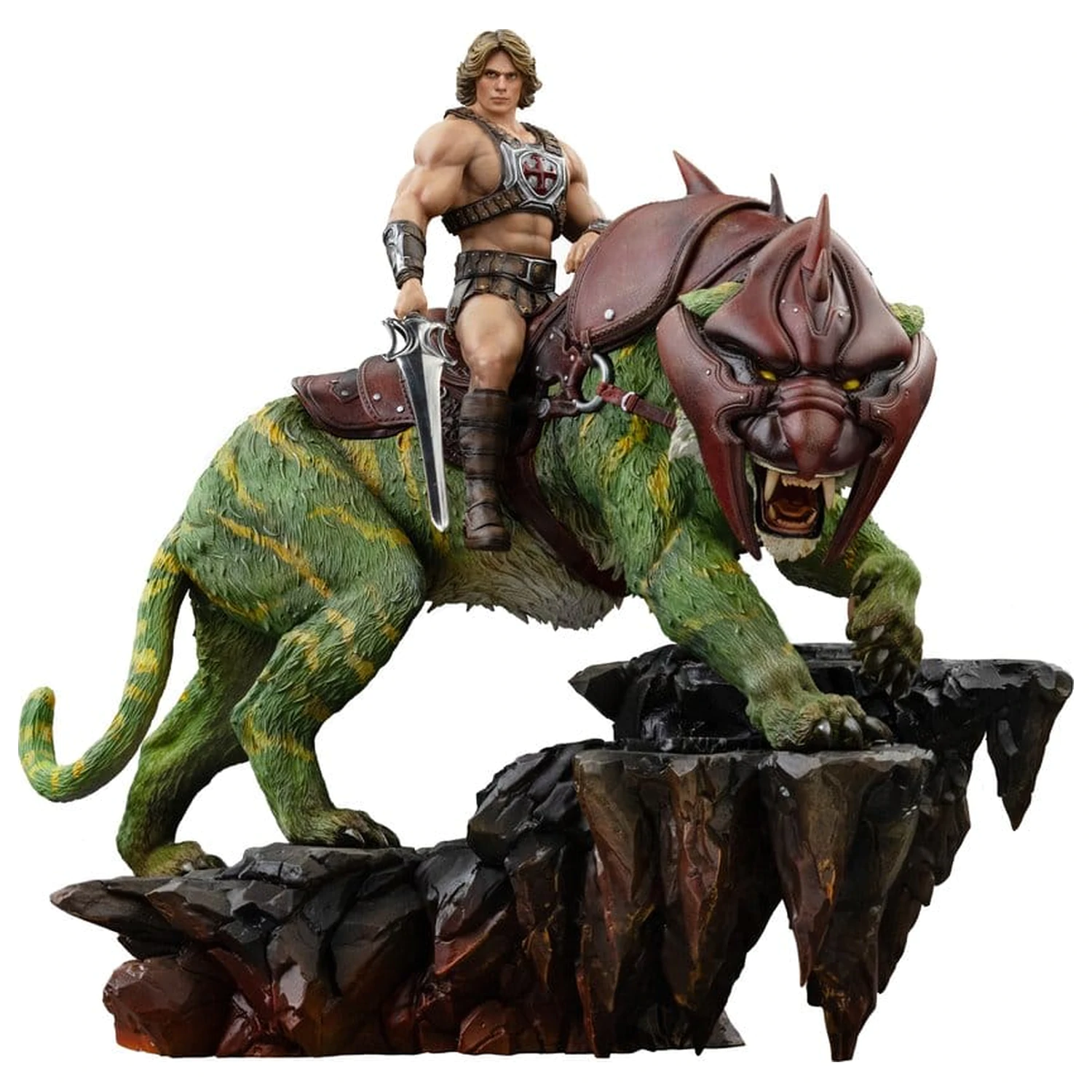 Masters of the Universe Art Scale Statuie 1/10 He-Man and Battle Cat 33 cm poza produsului